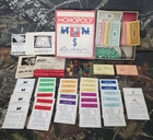 VTG 1935 MONOPOLY GAME PARKER BROTHERS MISSING BOARD WOODEN TOKENS ORIGINAL DICE