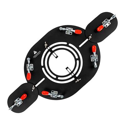 Jack Pour Poêle De Tente Hot Tent - En Acier Inoxydable, Ajustable, Portable - 29.9cm X 23.2cm, Noir