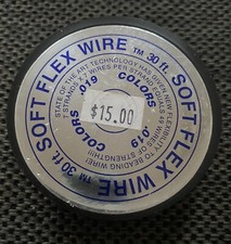 Yellow Soft Flex Beading Wire .019 30ft - Jewelry Making Bead Crafting Necklace