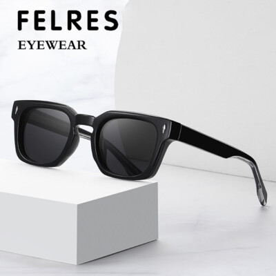 Diff Classic Square Retro Sunglasses with Polarized CR-39 Lenses. NEW with Case Sunglasses Square Full Frame CR39 Lenses UV Protection  main image 4