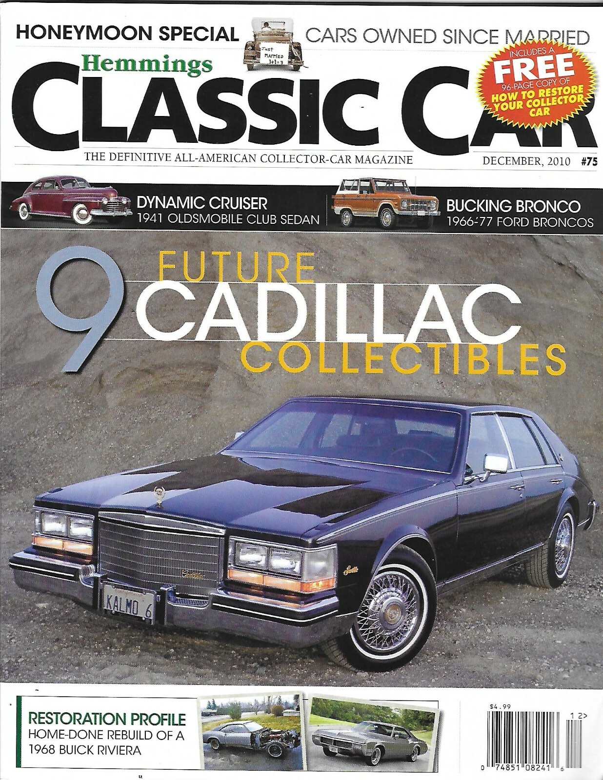 Hemmings Classic Car Auto Magazine Future Cadillac Collectibles 1968 Buick 2010