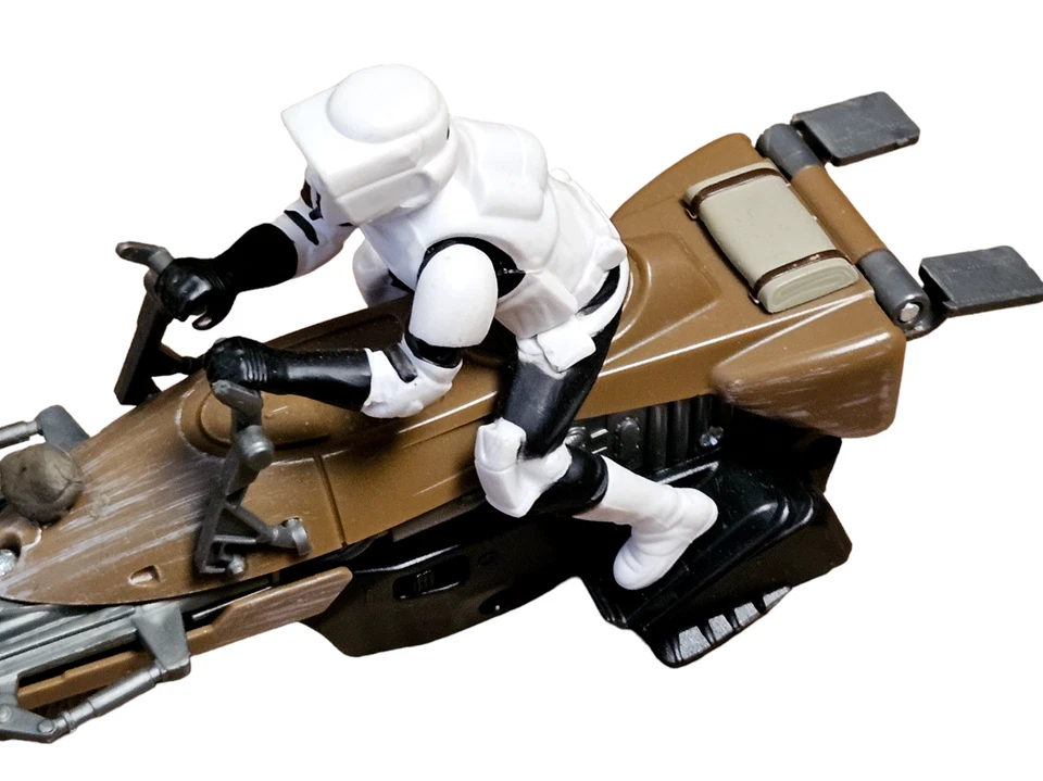 Star Wars Stormtrooper Speeder Bike Spin Master 2015 Star Wars 44546 No Remote - Image 4 of 4