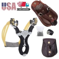 Pro Powerful Slingshot Set High Velocity Catapult Sling Shot for Outdoor Hunting