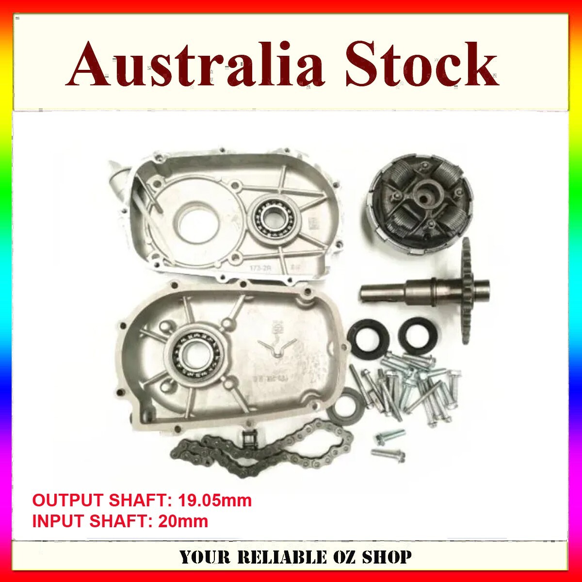 2:1 Reduction Gearbox Kit for Honda 5.5HP 6.5HP GX160 GX200 Engine