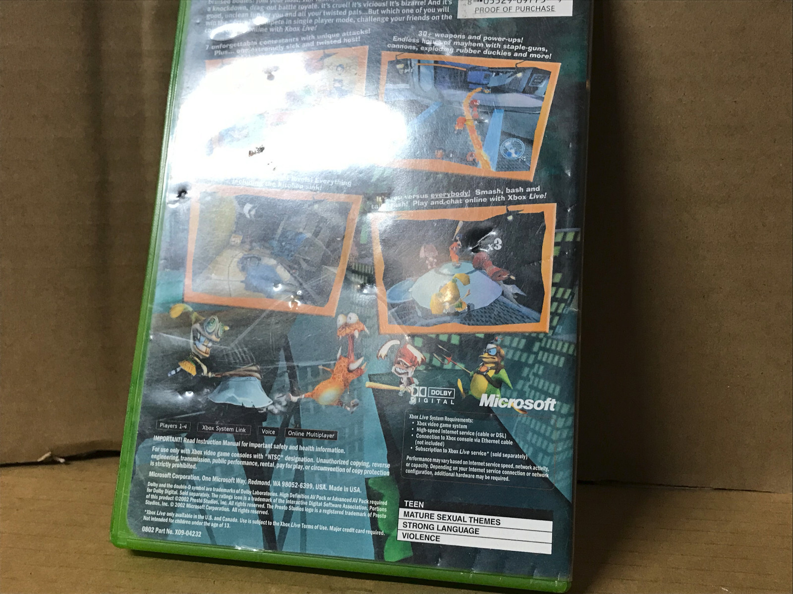 Whacked Microsoft Xbox 02 For Sale Online Ebay