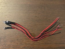 5 New ORANGE Wired 5mm LED Lights for Marantz Sansui Pioneer 6V-12v AC/DC 8v
