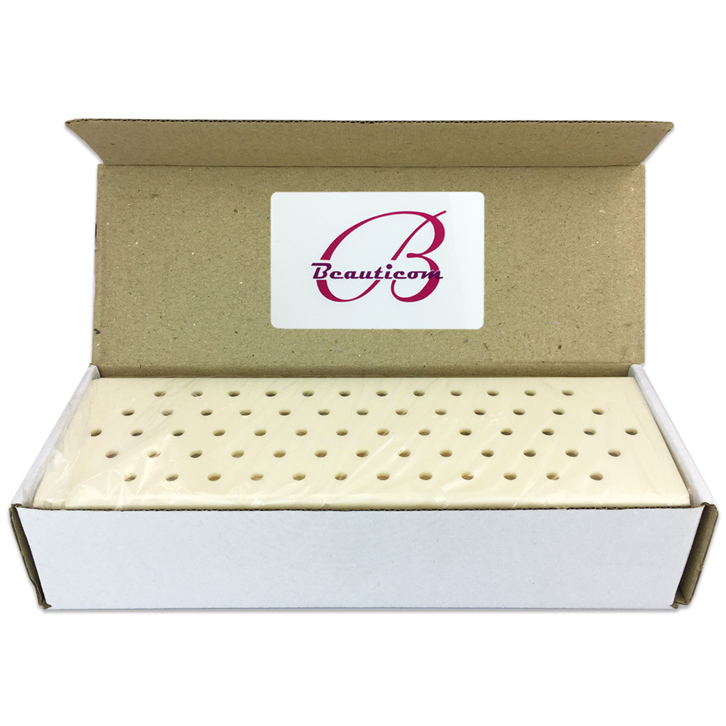 64 UV Gel Acrylic Natural Art Tip Nail Samples Pop Sticks with Display Stand