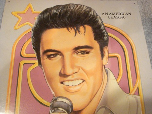 VINTAGE 1995 "ELVIS AN AMERICAN CLASSIC" TIN METAL SIGN (17 1/2" X 12 1/2") - Picture 2 of 6