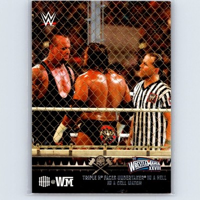 2015 Topps WWE Road to Wrestlemania Faces Undertaker Hell in a Cell #9 HHH@WM