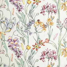 Nature Garden Flower Patterned Fabric made in Korea by Half Yard