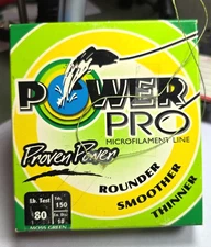 Power Pro Spectra BRAIDED  Fishing Line 80 lb 150 yd Moss Green