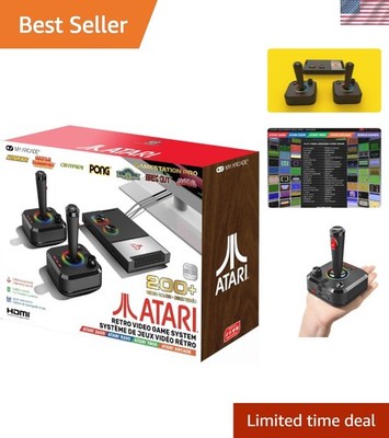 Atari Game Station Pro: Retro Video Game Console with 200+ Games, Wireless Jo...