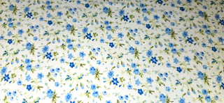 Lenzuolo con angoli Laura Ashley Queen Graziosa stampa floreale blu e bianca