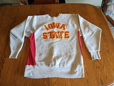 Vtg 80’s Reverse Weave Iowa State University Cyclones Sweatshirt XL USA