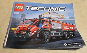 Retired Lego Technic 42068 Airport Rescue Vehicle Fire Truck w Manual No Box