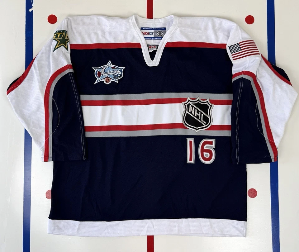 Camiseta deportiva de hockey Brett Hull Dallas Stars 2001 NHL All Star Game auténtica de colección Foto 4 de 4
