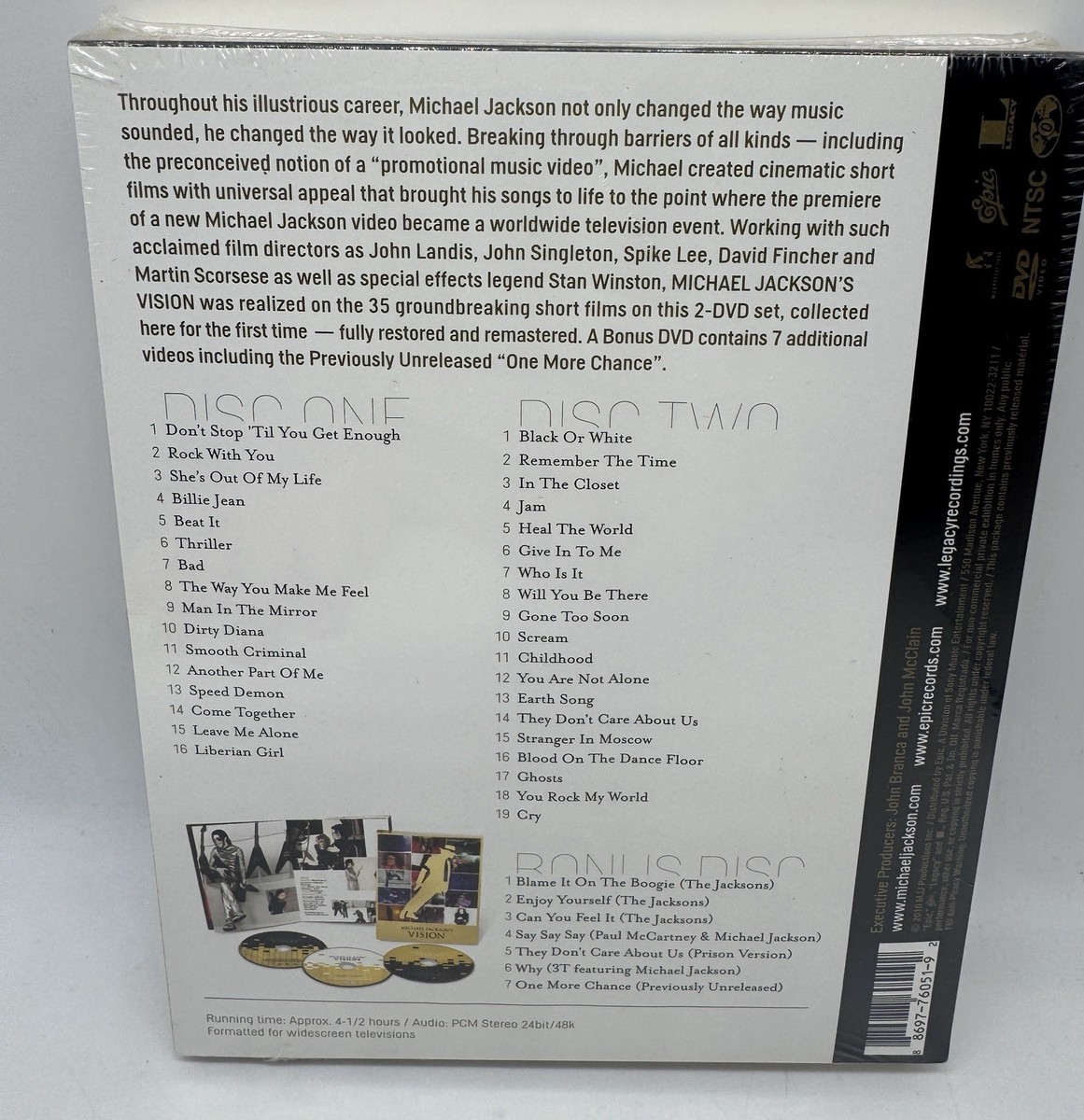 マイケル・ジャクソン　ビジョン　DVD Michael Jackson's Vision [Deluxe Edition] by Michael Jackson
