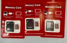 3-Pack 1GB Micro SD CARD With Adapter