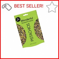 Wonderful Pistachios No Shells, Roasted Salted Nuts, 12 Ounce Resealable Bag,