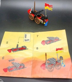 LEGO SYSTEM# 1971 Vintage Black Knight's Battering Ram W/Instructions. Complete