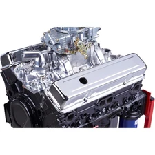 SBC Chevy 305 327 350 400 Short Chrome Steel Valve Covers w/ Breather Holes