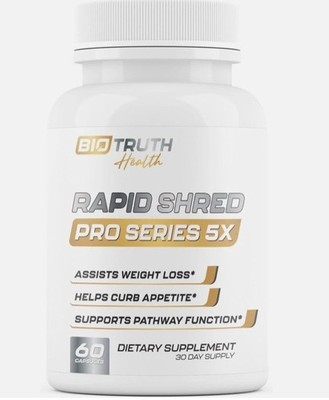 BioTruth Health Rapid Shred Pro Series 5X Weight Loss Supplement 60ct- Exp.06/28