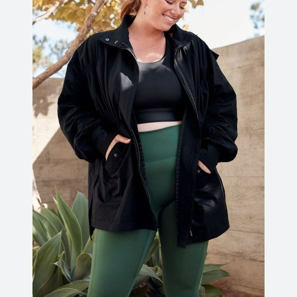 Fabletics Midnight Black Utility Jacket Size XXL - image 1