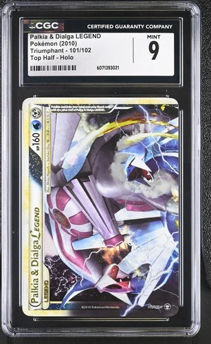CGC 9 MINT Palkia & Dialga LEGEND Top 2010 Triumphant 101/102 Holo Pokemon Card