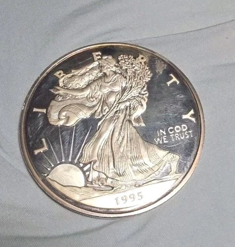 .999 Fine Silver coin PROOF Walking Liberty One half Pound