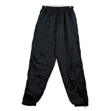 Vintage 90s USA Olympic JC Penny Nylon Petite Med Windbreaker Lined Pants Black