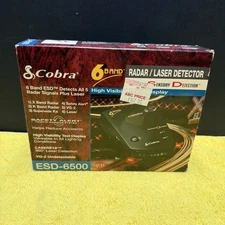 Cobra Esd-6500 - 6 Band Radar Detector - NEW