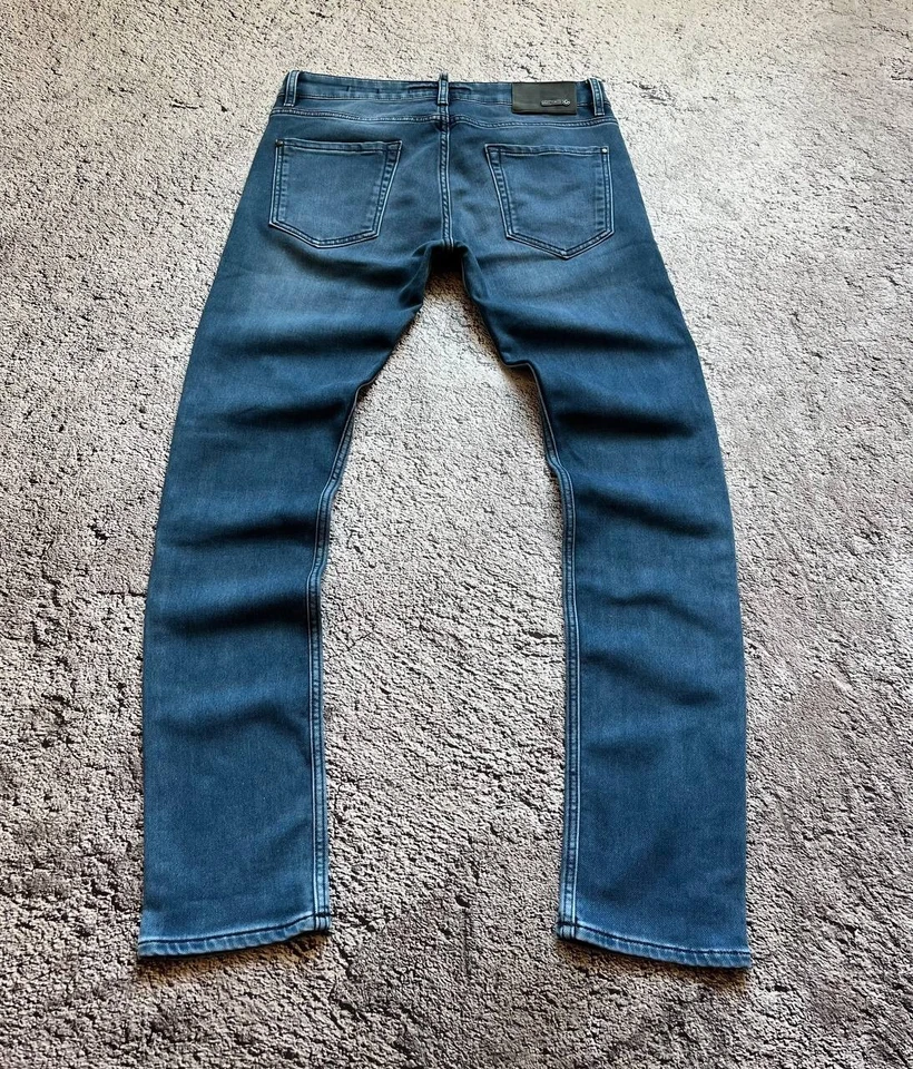 Pantalones de mezclilla Salvatore Galliano ajustados azules talla 32 Foto 2 de 4