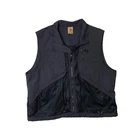 Nike ACG Vest Mens L Large Black Nylon Mixed Media Full Zip Mesh Lined Utility