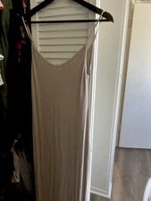 Nude JOAH BROWN BODYCON IN SIZE SM- SIDE SLIT•NWOT