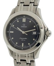 Omega 36mm Men's Seamaster 120m Blue Dial Swiss Made Quartz Watch! Ref: 2511.80!