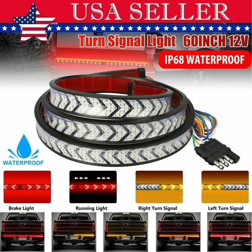 60 540LED Strip Truck Tailgate Reverse Turn Signal Brake Tail Reverse Light Bar