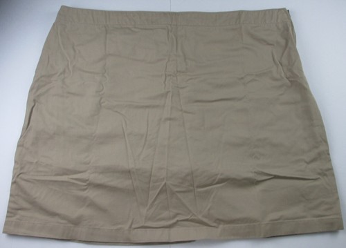 LANDS END Khaki School Uniform Top of Knee Chino Skort Womens 22W *VGC*
