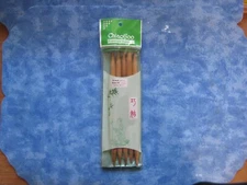 CHIAOGOO DOUBLE POINT PREMIUM BAMBOO 8" KNITTING NEEDLES SIZE 15 NIP F