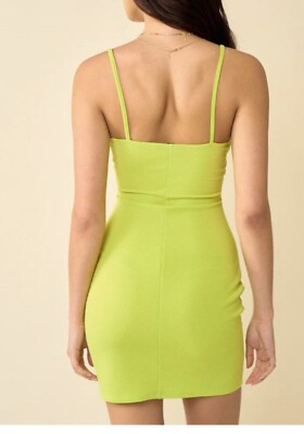 lime green short party dress Homecoming Dresses Short Lime Green Dress Short Temper Mini Dress Neon Green Fashion Nova