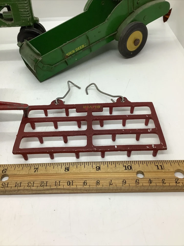 DE COLECCIÓN 1950 SLIK FARM IMPLEMENTS LANSING IOWA TRACTOR JOHN DEERE JUEGO DE CUATRO Foto 3 de 4