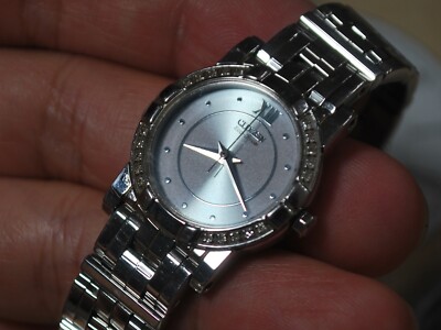 Nice CITIZEN E031 Eco-Drive S.S. Quartz Lady's Dress Watch w