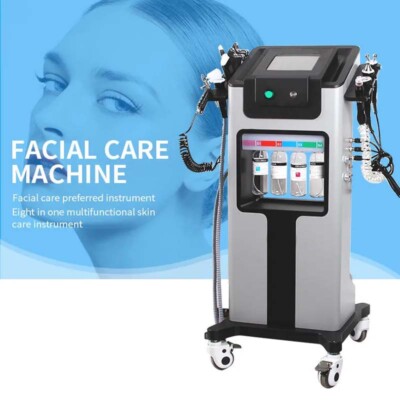 Multifunctional 8-1 H2O2 Dermabrasion Skin Aqua Water Oxygen Jet Peel Machine