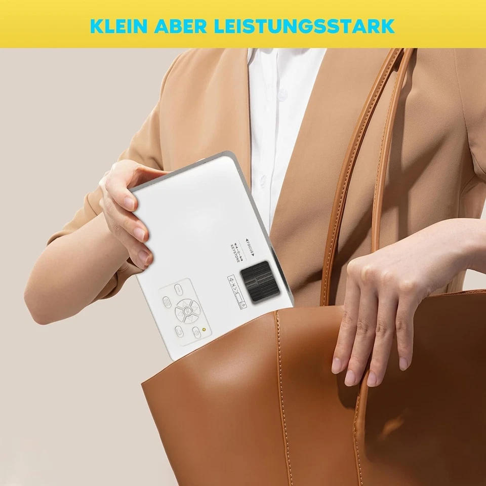 Beamer Mini Bluetooth Projektor Full HD 1080P Tragbarer HDMI USB TV Stick B1109 - Bild 4 von 4