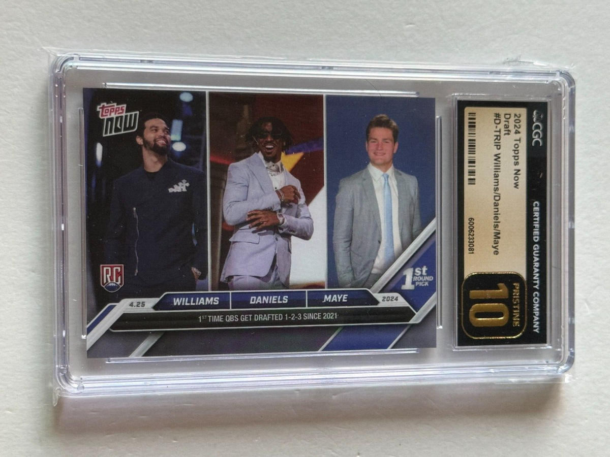 2024 Topps Now Draft RC Caleb Williams JAYDEN DANIELS Drake Maye 