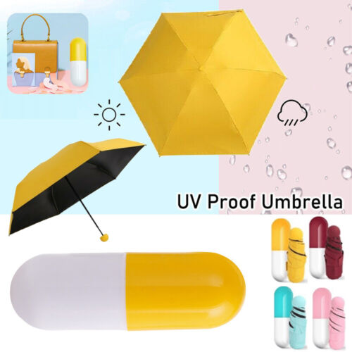 Folding Pocket Umbrellas Anti-UV Protection Mini Sun Rain Windproof For Outdoor