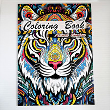 Animal Kingdom Coloring Book 25 Single-Sided Pages 11.75"x8.5"