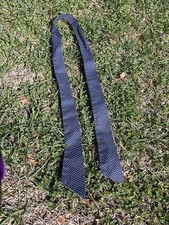 Square Dance Scarf Diner Vintage Navy With White Polka Dots