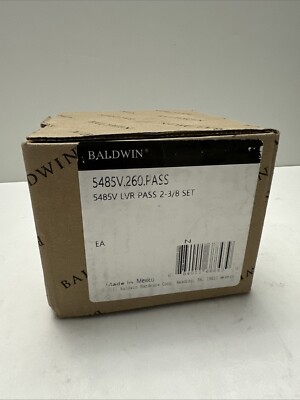 Baldwin 5485V260PASS Estate Soho Lever Set 2-3/8  Square Rose-Polished Chrome