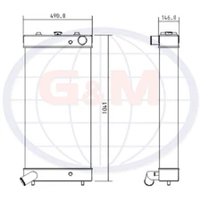 Radiator for KOMATSU Bulldozer 1340373100 11788