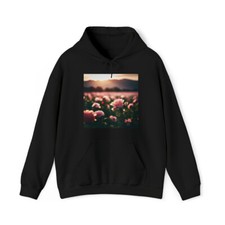 Unisex Heavy Blend Hooded Rose Sweatshirt